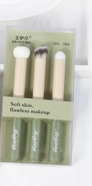 Portable Makeup Brush Set - Compact Travel Beauty Tools