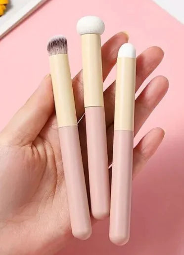 Portable Makeup Brush Set - Compact Travel Beauty Tools