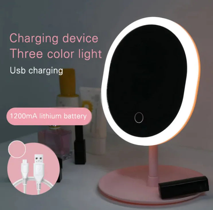 Touch - Control LED Makeup Mirror - Compact Vanity Beauty Tool